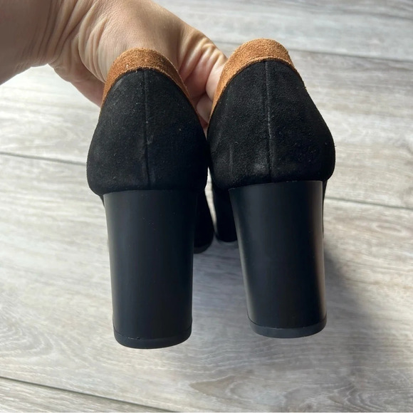 NWOT Girotti Square Toe Suede Leather With Fringe Pump - Picture 6 of 12